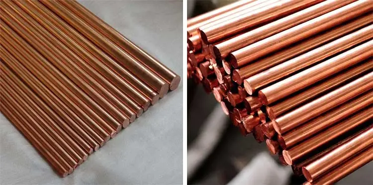 Cuadrado de T1/T2/Tp1/Tp2 C10100/C10200/C10500/C10700/C11000/Rod Copper Bar de cobre redondo