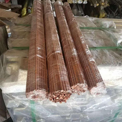 Barra de cobre sólida redonda industrial Rod de cobre amarillo rojo 0.5m m a 50m m