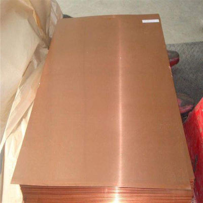 Hoja roja fina 0.8m m de la placa de cobre de H65 H62 C1100 hasta 55m m 1500X 3050 milímetros