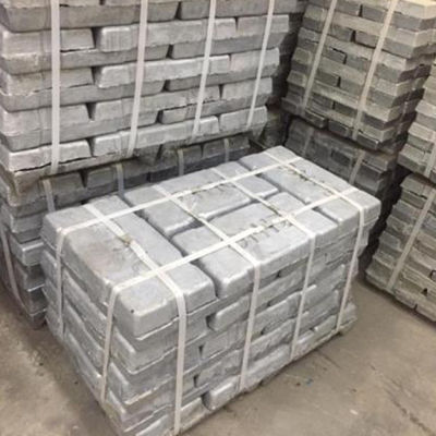Lingote 99,995% 420 superficiales limpios x 205 x 55m m del cinc de JIS AISI