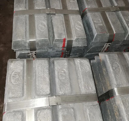 99,95% metal blanco de los lingotes superficiales brillantes del cinc