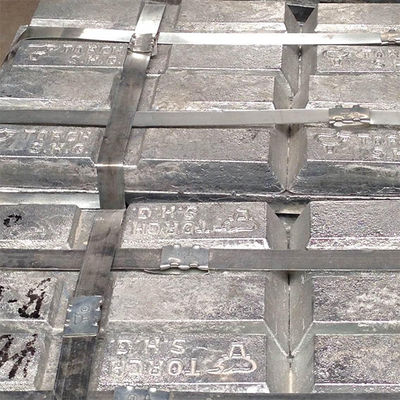 99,996% lingotes Gray Series Pure de plata 99,7% del cinc no aliado