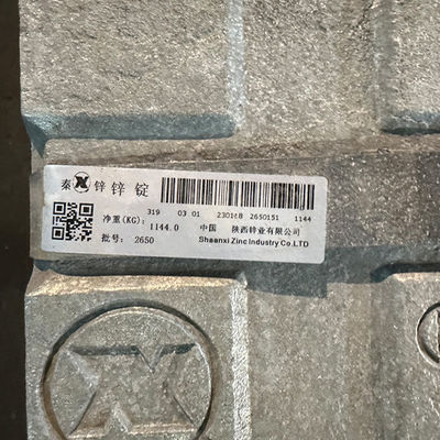 99,996% lingotes Gray Series Pure de plata 99,7% del cinc no aliado