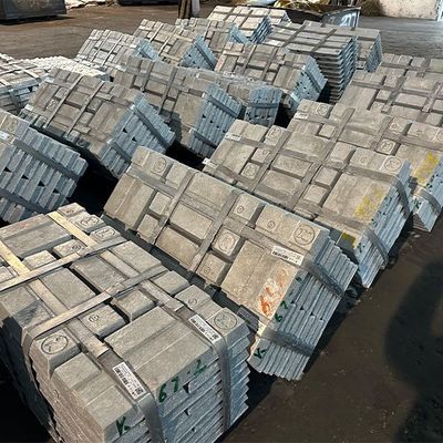 990,9% de plomo de alta pureza en lingotes de zinc para la aviación / electrónica