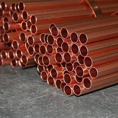 Tubo de cobre de 1/4' 1/2' pulgadas pulido para aire acondicionado y refrigerador
