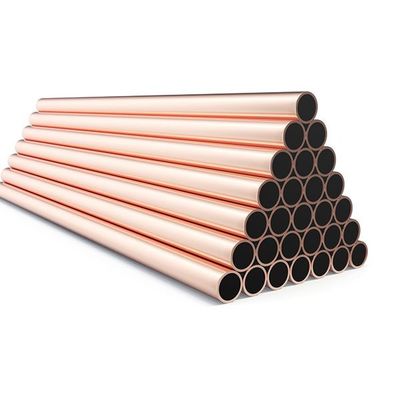 Cu Min 99,5% tubo de cobre recto pulido para aire acondicionado y refrigerador