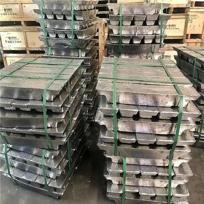 Ingot de plomo zinc 99,995% Alta pureza para electrónica / aviación