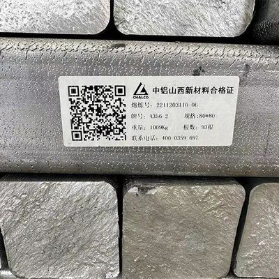 Ingot de aleación de aluminio de bajo precio a356 a380 6061 99,9% de aluminio puro ingot